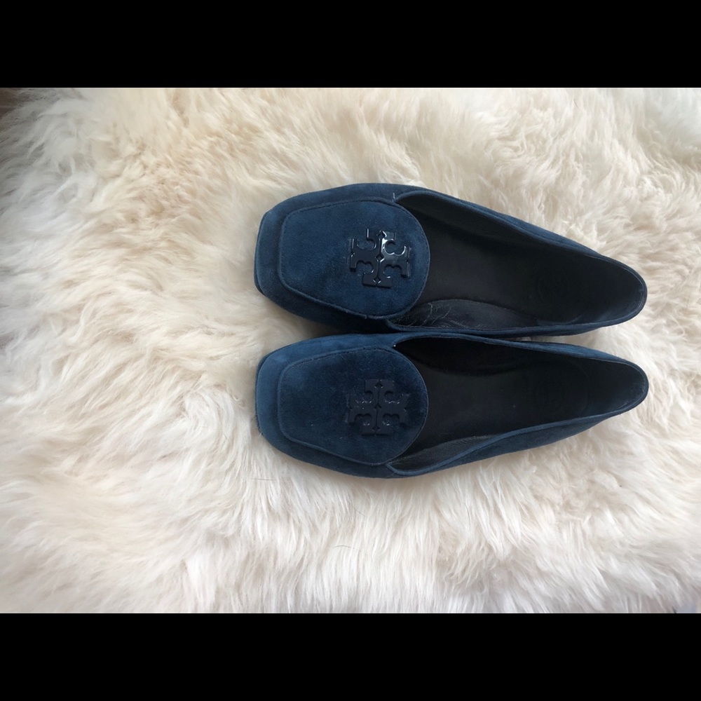 Tory Burch suede fitz loafer